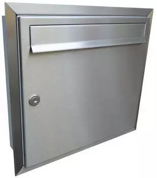 DOLS A-01 Unterputz-Briefkasten V2A-Edelstahl ohne Namensschild (133114010101/60109)