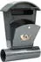 VOREL Briefkasten 480x280x80mm Metall pulverbeschichtet schwarz (TRI-78590)