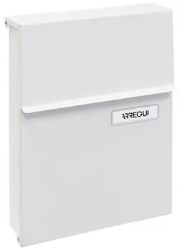 Arregui Line E6801 Au&szlig;en-Wandbriefkasten Stahl Gr&ouml;&szlig;e S (DIN A5) Wei&szlig; (Line E6801)