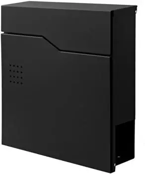MCW Briefkasten MCW-B30 Wandmontage Zeitungsfach pulverbeschichtet schwarz (MCW-B30)