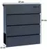 Zelsius Straight Briefkasten mit Zeitungsfach Soft-Close Anthrazit RAL7016 (BK36)