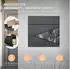 ML-Design Briefkasten mit Zeitungsfach, Stahl, Anthrazit/Marmoroptik, 37x36,5x11cm