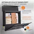 ML-Design Briefkasten mit Zeitungsfach, Stahl, Anthrazit/Marmoroptik, 37x36,5x11cm