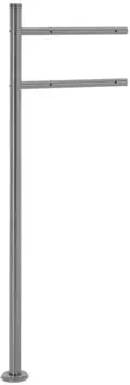 ML-Design Briefkastenst&auml;nder Freistehend Edelstahl Silber 120cm (490007154)