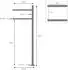 ML-Design Briefkastenständer Freistehend Edelstahl Silber 120cm (490007154)