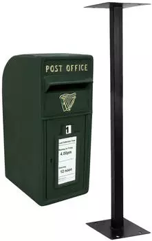 MonsterShop Irischer Briefkasten mit St&auml;nder, Gr&uuml;n