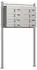 Wiltec Standbriefkastenanlage 8 Fächer 2x4 Edelstahl (61753)