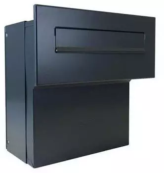 DOLS F-04 Mauerdurchwurf-Briefkasten Einbau RAL7016 Anthrazitgrau, Mauerstärke 18-27cm (F-04)