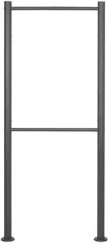 Wiltec Briefkastenständer 4-fach Stahl Anthrazit 1700x700mm (63299)