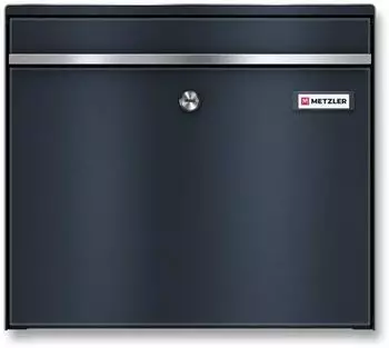 Metzler BK212 Briefkasten XXL Stahl Anthrazit RAL 7016 (BK212-RE-)