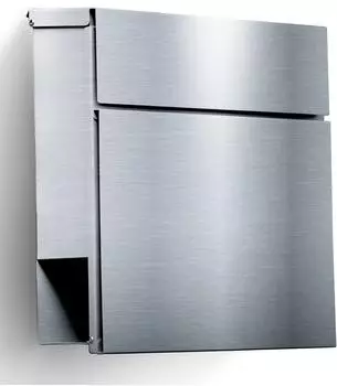 Radius Letterman 6 Wandbriefkasten Edelstahl mit Zeitungsfach