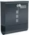 Songmics Wandbriefkasten mit Schloss, Zeitungsfach, anthrazitgrau, 10x30,8x33,8cm (GMB20AG)