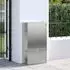 vidaXL Paketdrop-Box mit Briefkasten Edelstahl Silber 44x22x82cm (874923)