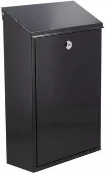 VOREL Trizeratop Briefkasten 400x250x100mm Metall Schwarz (78570)