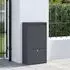 vidaXL Paketdropbox mit Speicher Anthrazit 44x22x82cm Stahl