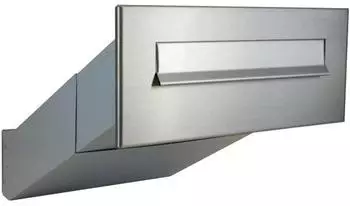 DOLS D-042 Mauerdurchwurf-Briefkasten Edelstahl, variable Tiefe 33-50cm (D-042)