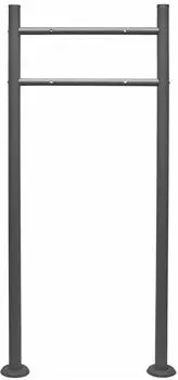 Wiltec Briefkastenständer Stahl Anthrazit 1200x500mm (60180)