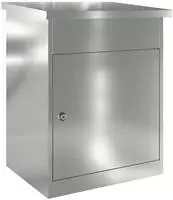 vidaXL Paketdrop-Box Schwarz 47,5 x 38 x 59 cm Verzinkter Stahl
