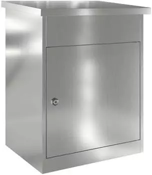 vidaXL Paketdrop-Box Verzinkter Stahl Schwarz 47,5x38x59cm (874945)