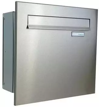 DOLS A-041 Mauerdurchwurf-Briefkasten V2A-Edelstahl, Tiefe 14,5-20cm (139900006500)
