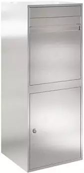 vidaXL Paketdrop-Box mit Speicher Edelstahl Silber 47,5x38x59cm (874937)