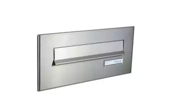 DOLS CD-1 Briefkasten-Frontplatte Edelstahl mit Namensschild 160x350mm (195060000072)