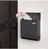 Relaxdays Briefkasten mit Namensfenster und Zeitungsfach, Anthrazit
