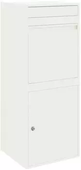 vidaXL Paketdrop-Box Stahl Wei&szlig; 41x38x103cm (874934)