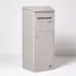 Homescapes Smart Parcel Box Paketbriefkasten Extra-Large, geneigtes Dach, Stahl, stone (SPB-X6-XL-LATTE)