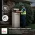 Homescapes Smart Parcel Box Paketbriefkasten Extra-Large, geneigtes Dach, Stahl, stone (SPB-X6-XL-LATTE)