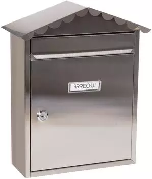 Arregui Visit Briefkasten Au&szlig;en Edelstahl Gr&ouml;&szlig;e M, wandmontiert (E5747)