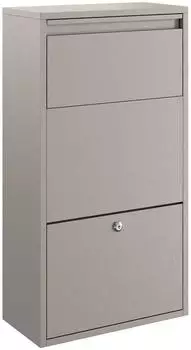 vidaXL Paketbox mit Stauraum Stahl Rostbraun 44x22x82cm (874925)