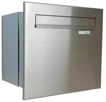 DOLS A-042 XXL Mauerdurchwurf-Briefkasten Edelstahl, Tiefe 24,5–40cm (139900006700)