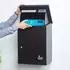 Homescapes Smart Parcel Box Mittelgroßer Wand-Paketkasten, Stahl, Schwarz (SPB-M-BLACK)
