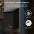 Homescapes Smart Parcel Box Mittelgroßer Wand-Paketkasten, Stahl, Schwarz (SPB-M-BLACK)
