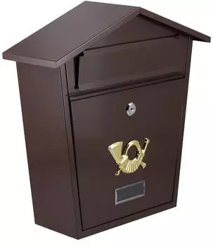 VOREL Briefkasten 380x320x105mm braun (78582)