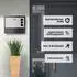 Arebos Moderner Design Wandbriefkasten mit Zeitungsfach, Stahl, Anthrazit