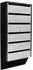 Profirst Quarten 6 Briefkastenanlage Stahl, silber/schwarz, 6 Parteien (116767)