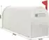 Profirst Mail PM 630 Briefkasten amerikanisch, silber, Aluminium (106655)