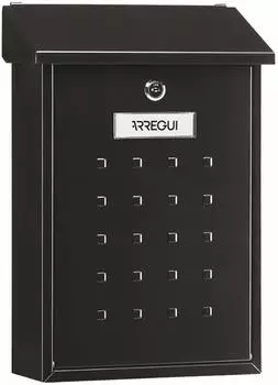 Arregui Premium E5604 Briefkasten außen, Stahl, Größe M, schwarz (Premium E5604)