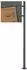 ML-Design Standbriefkasten mit Zeitungsfach, anthrazit/Holzoptik, 120cm (490008573)