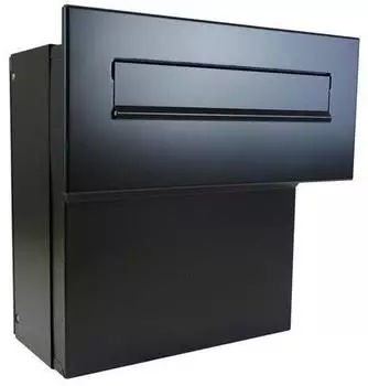 DOLS F-04 Mauerdurchwurf-Briefkasten RAL 9005 schwarz, Mauerstärke 18-27cm (F-04)