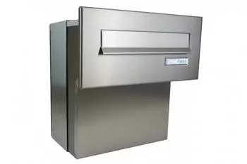 DOLS F-04 Durchwurf-Briefkasten Edelstahl, Mauerstärke 18-27cm (F-04)