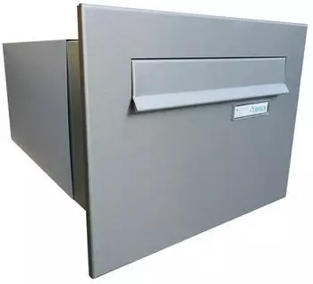 DOLS B-242 XXL Mauerdurchwurf-Briefkasten Edelstahl (V2A), Tiefe 39-62cm (B-242)