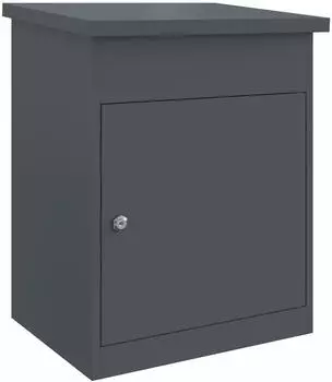 vidaXL Paketdrop-Box mit Speicher anthrazit, Stahl (874942)