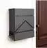 Relaxdays Wandbriefkasten mit Zeitungsfach, Metall, anthrazit (10051664_139)