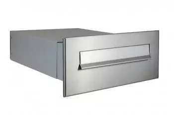DOLS B-042 Mauerdurchwurf-Briefkasten Edelstahl V2A, Tiefe 39-62cm (B-042)