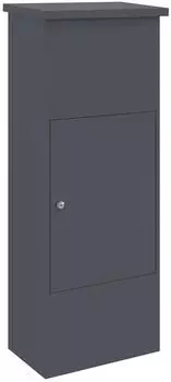 vidaXL Paketdrop-Box anthrazit, Stahl, 44,5x29x110,5cm (874928)