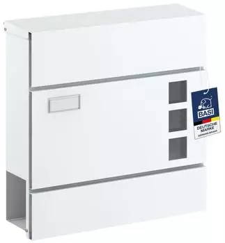 Basi BK 380M Wandbriefkasten Stahl, wei&szlig;, Softclose (2170-0904)