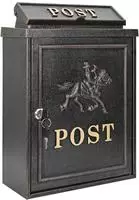vidaXL Wandmontierter Briefkasten Bronze 29 x 13 x 41 cm Gussaluminium